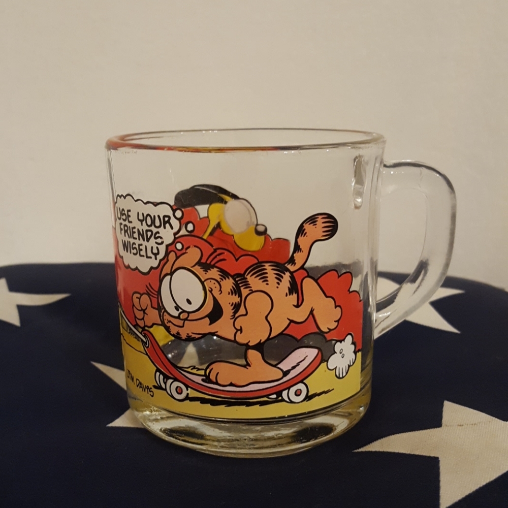 1978 Garfield Glass Mug McDonald's